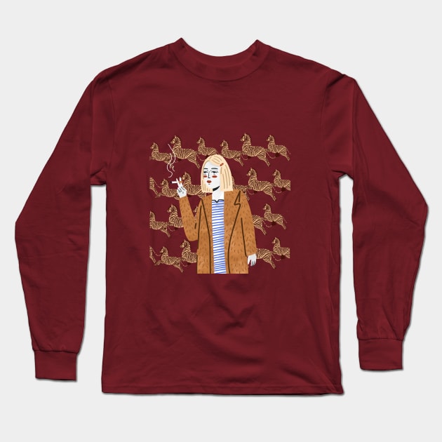 Margot Tenenbaum Long Sleeve T-Shirt by London Colin